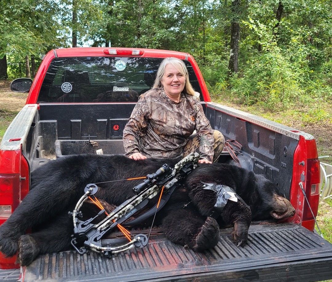 My wife's first bear hunt.